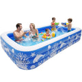 Inflatable Kiddie Pool Giraffe Play Center with Slide and Elephant Sprinkler, Age 2+, 82.7'' x 67'' x 41.3''